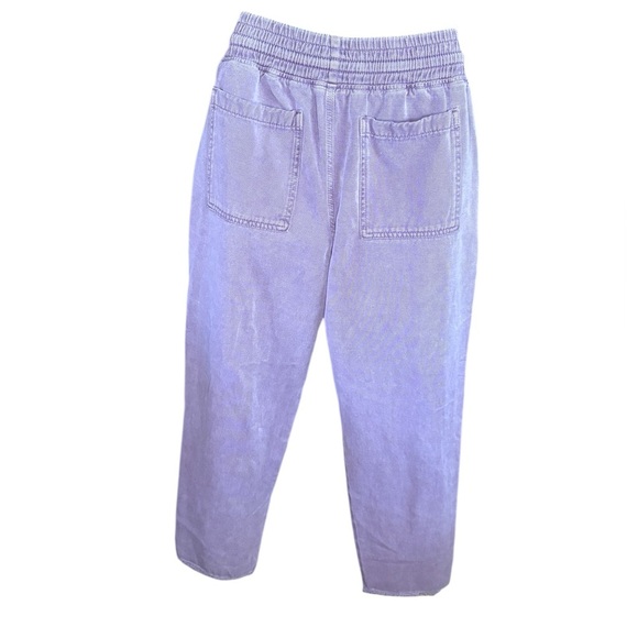 Zara woman’s purple lavender lilac, denim pants, joggers size M pockets Preloved - Picture 4 of 7